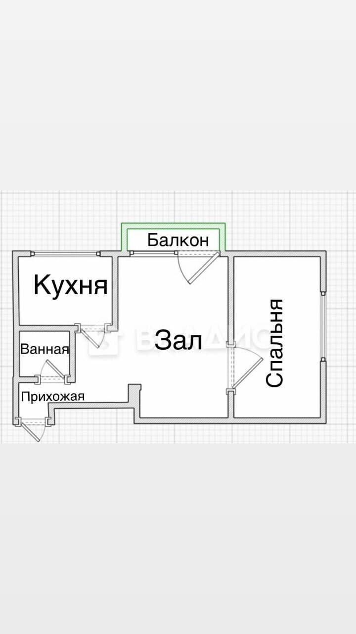 2-комн. квартира, 43 м² — миниатюра 13
