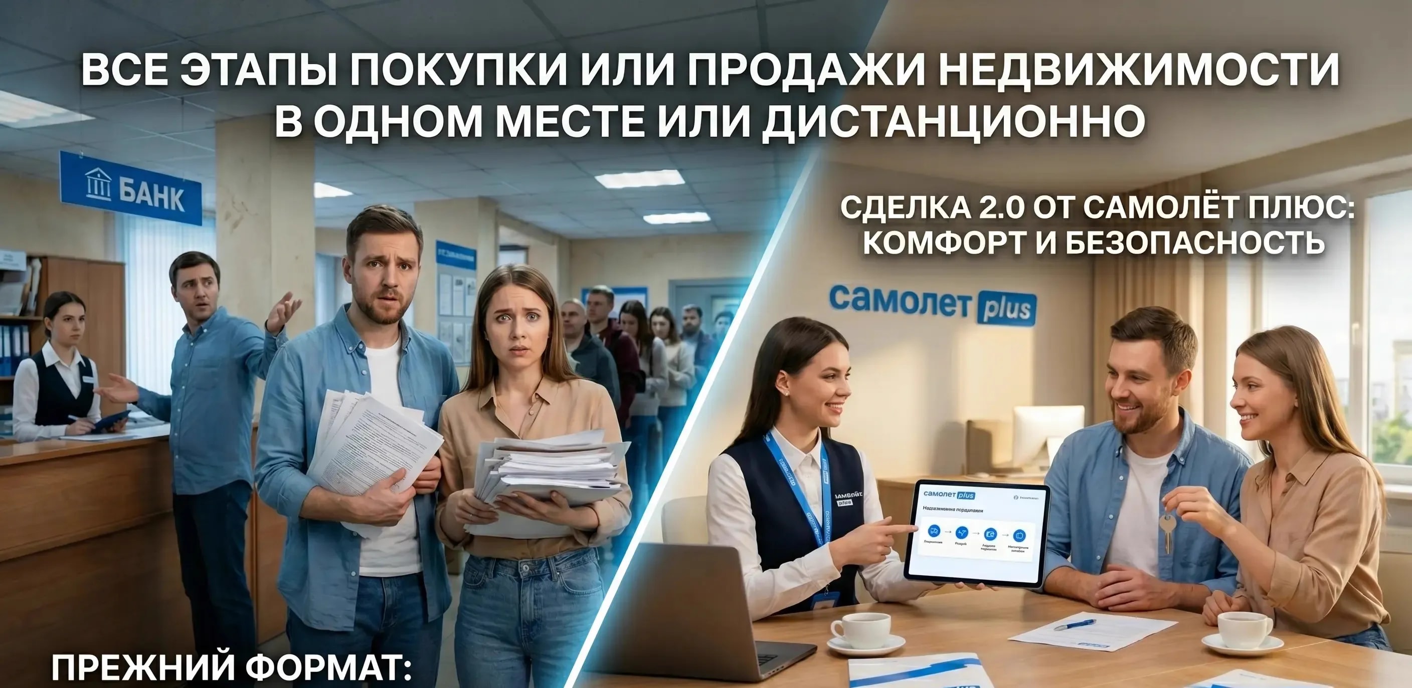 Сделка 2.0 от Самолёт Плюс — покупка и продажа недвижимости проще и без лишних поездок